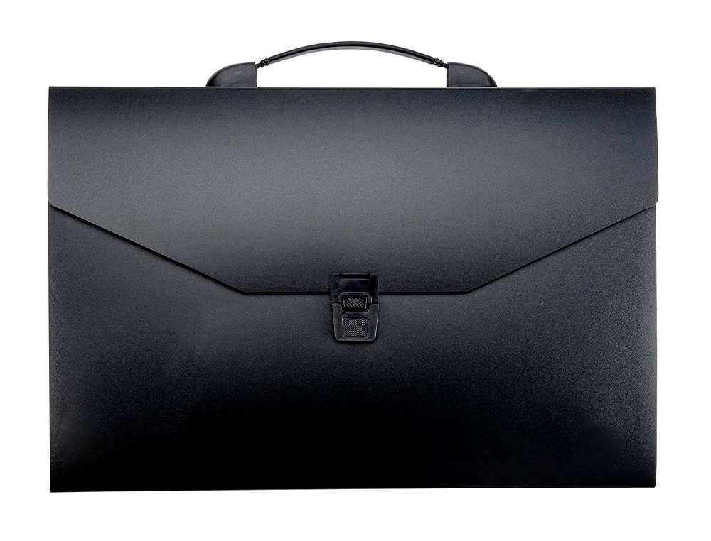 TRIEUR VALISETTE RAINBOW CLASS 12 COMPARTIMENTS POLYPROPYLENE A4 38X26X6CM COLORIS NOIR