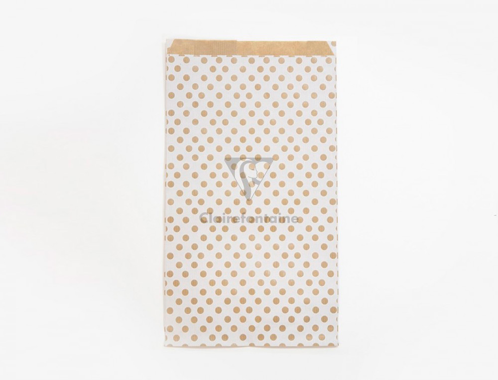 POCHETTES KRAFT FOND BLANC 50G/M 21X37+7 CM SACHET DE 50 UN