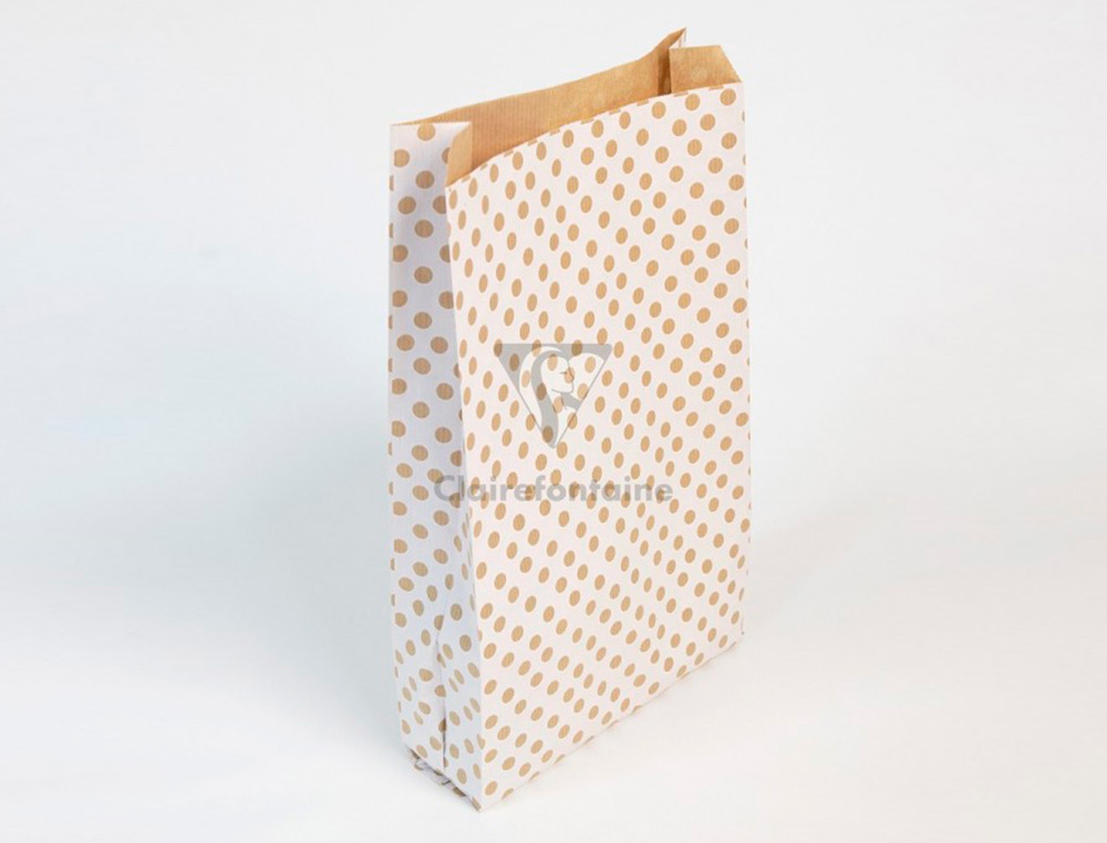 POCHETTES KRAFT FOND BLANC 50G/M 21X37+7 CM SACHET DE 50 UN