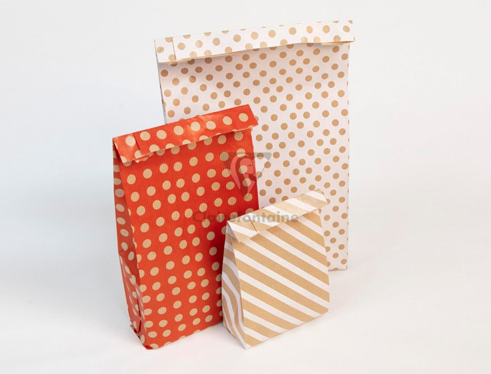 POCHETTES KRAFT FOND BLANC 50G/M 21X37+7 CM SACHET DE 50 UN