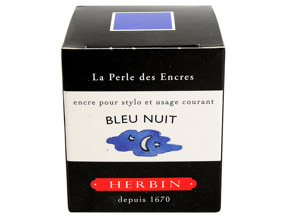 FLACON D'ENCRE J.HERBIN BLEU NUIT 30ML
