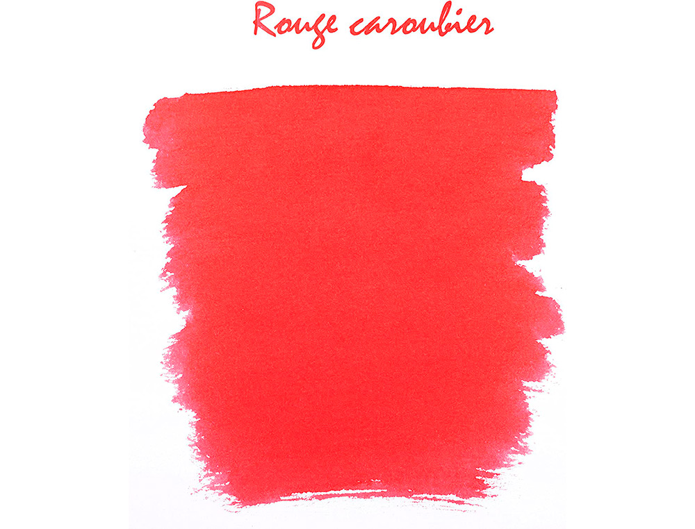 FLACON D'ENCRE J.HERBIN ROUGE CAROUBIER 30ML