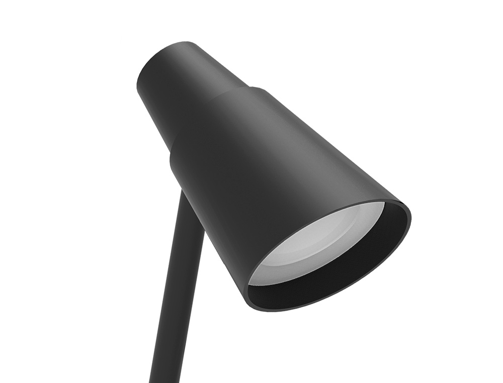 LAMPE DE BUREAU Q-CONNECT ABS TACTILE 6W 32 LED CCT 3000K-6300K 360LM E=1000LUX COLORIS NOIR