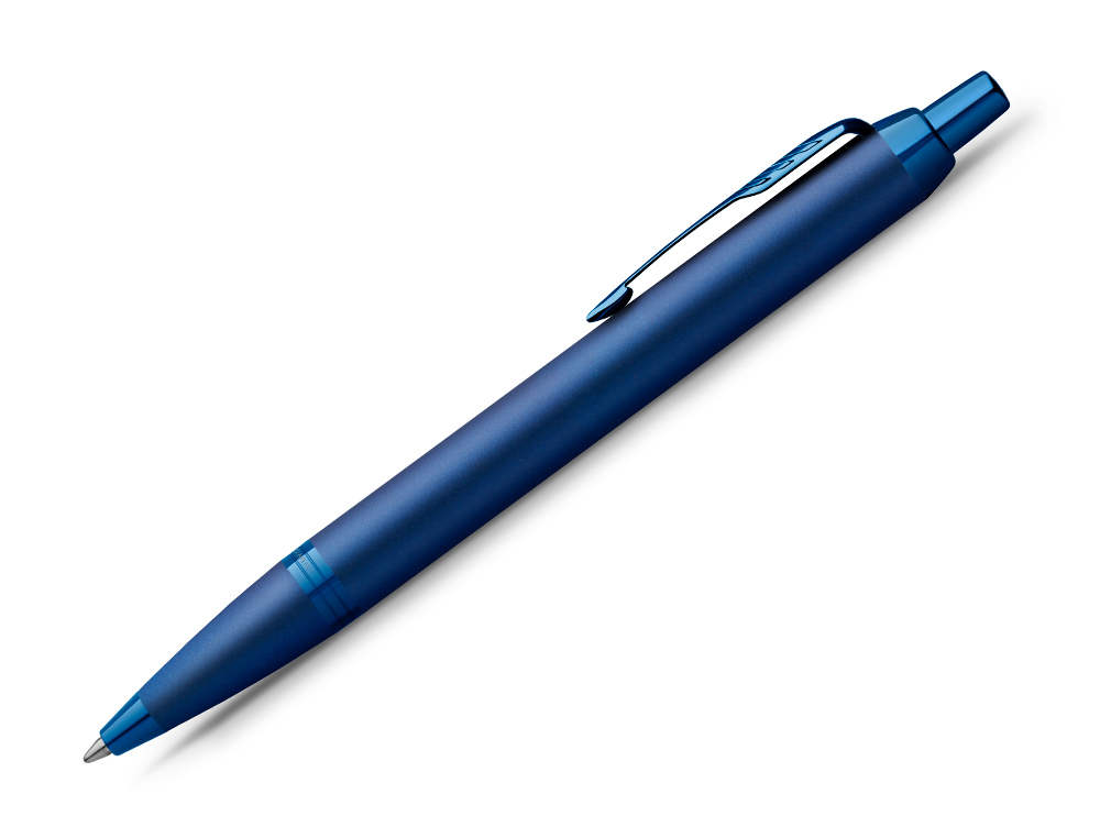 STYLO-BILLE PARKER IM MONOCHROME BLEU POINTE        MOYENNE ENCRE BLEU ETUI       CADEAU