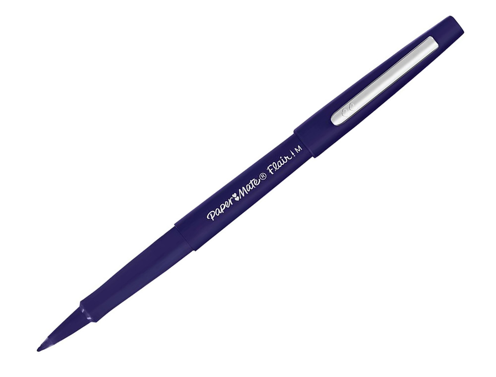 FEUTRE ECRITURE PAPER MATE FLAIR POINTE MOYENNE 0,7MM    ENCRE BLEU MARINE