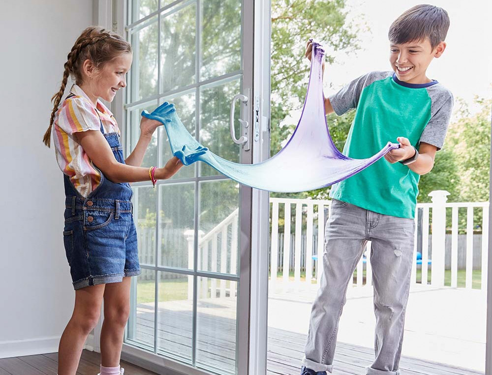 KIT POUR SLIME CHANGUEMENT COULEUR ELMER'S COLLE /LIQUIDE MAGIQUE /ACTIVATEUR SLIME BLEU/VIOLET ET JAUNE/ROUGE