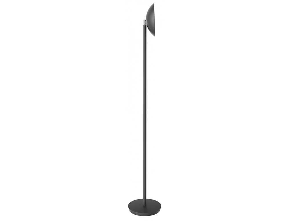 LAMPE LED ALBA EN ACIER H 185CM X BASE 31CM NOIR