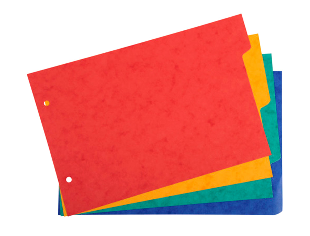 INTERCALAIRES POUR FICHES BRISTOL A5 148X210MM 4        POSITIONS