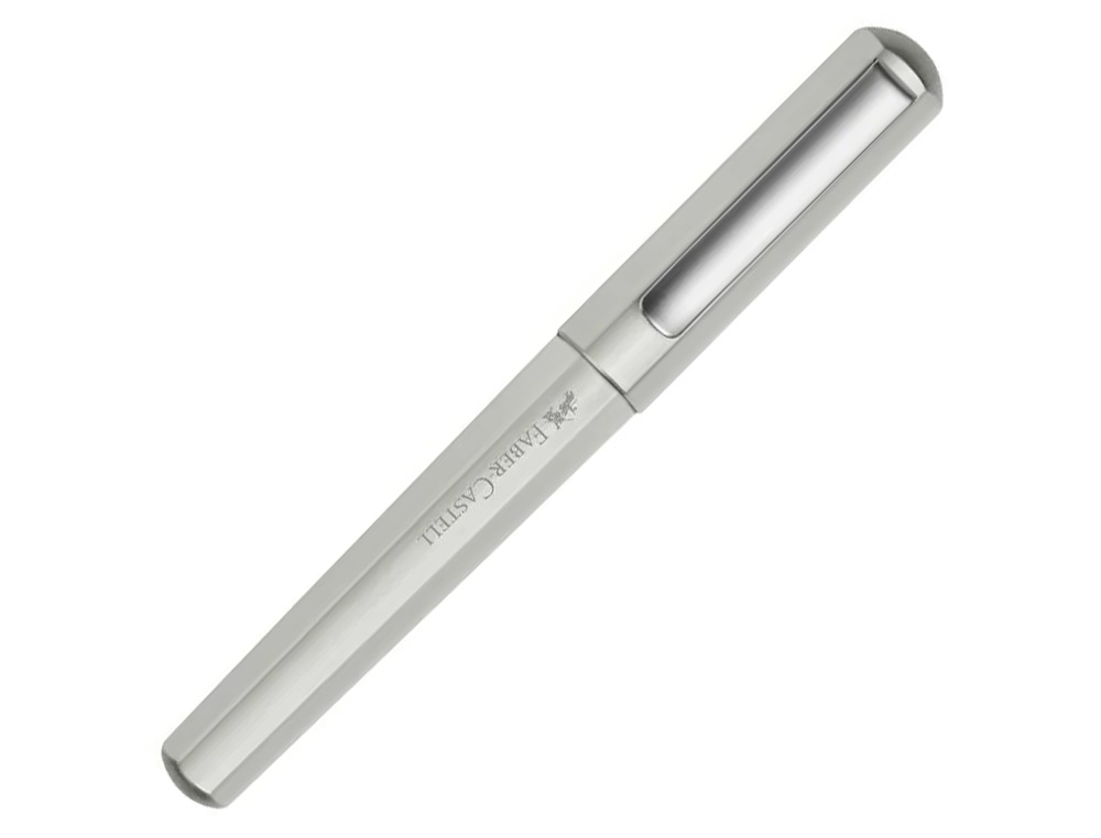 ROLLER FABER CASTELL HEXO POINTE CERAMIQUE ALUMINIUM    ARGENT MAT
