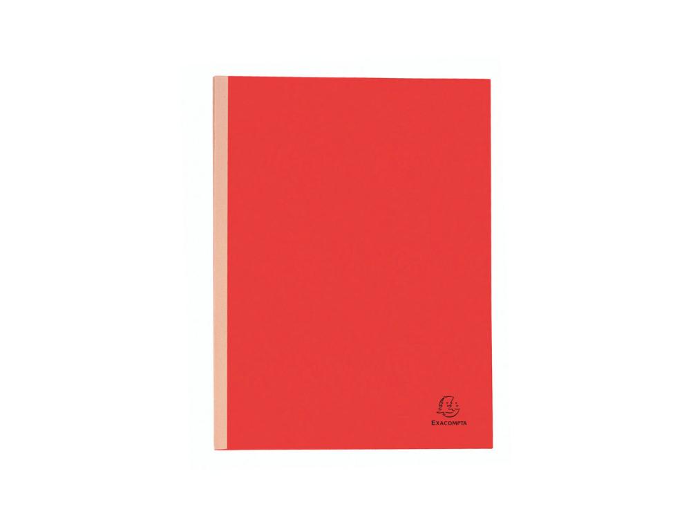 CHEMISE EXACOMPTA CARTE 240X320MM 320G DOCUMENTS A4 210X297MM SOUFFLET DOS TOILE 30MM COLORIS ROUGE PAQUET 25 UNITES