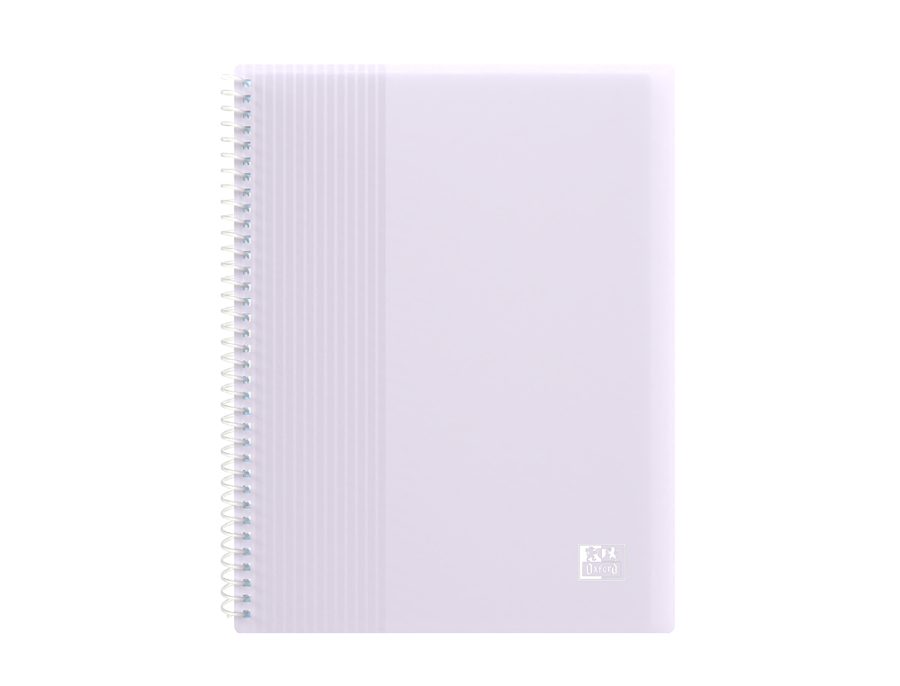 PROTEGE-DOCUMENTS OXFORD SPIRAL A5 40 POCHETTES 80     VUES PP COLORIS ASSORTIS      PASTEL OPAQUE LOT 15 UNITES