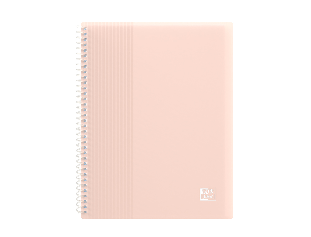 PROTEGE-DOCUMENTS OXFORD SPIRAL A5 40 POCHETTES 80     VUES PP COLORIS ASSORTIS      PASTEL OPAQUE LOT 15 UNITES