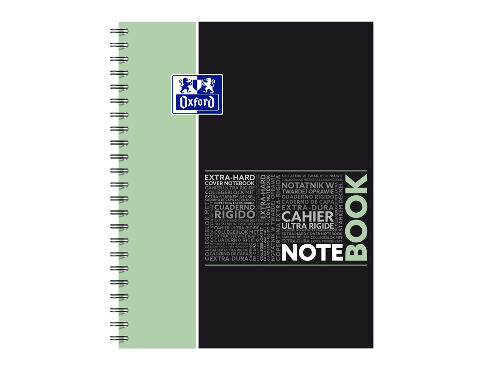 CAHIER OXFORD SMART SPIRALE 4 TROUS 230X297MM 160 PAGES OPTIK PAPER 5X5 COLORIS INTENSE ASSORTIS LOT 20