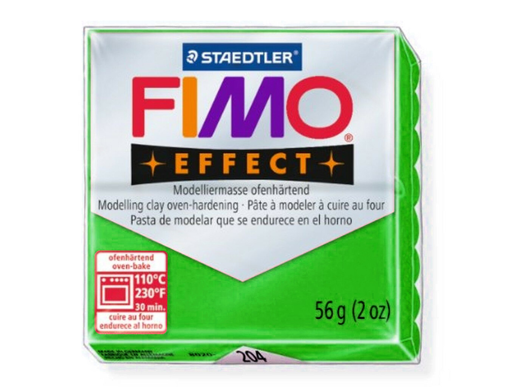 PÂTE À MODELER FIMO SOFT COLORIS VERT POMME PAIN 57G