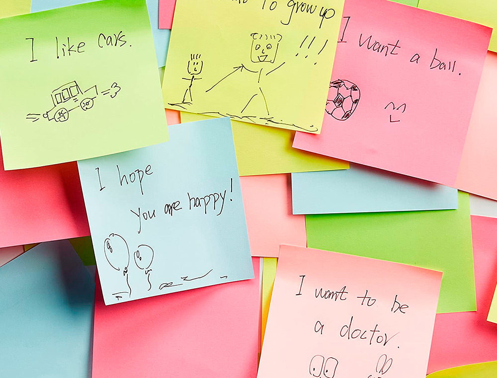 BLOC-NOTES Q-CONNECT CUBE QUICK NOTES 76X76MM 320F REPOSITIONNABLES SANS TRACES COLORIS NÉON