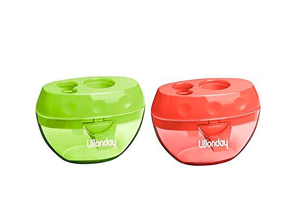 TAILLE-CRAYON JPC INTRIEUR PLASTIQUE SPCIAL GROS CRAYONS JUSQU' 17MM RSERVOIR 3 USAGES