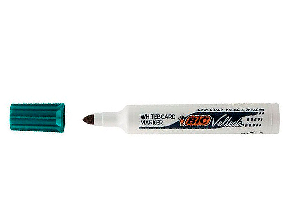 MARQUEUR BIC VELLEDA 1791 EFFAABLE POINTE BISEAUTE TRAC 2/5MM CORPS PLASTIQUE ENCRE CTONE VERT