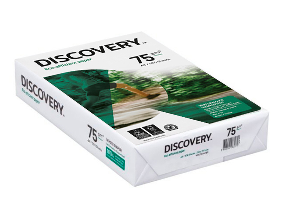 PAPIER DISCOVERY MULTIFONCTION GRAND VOLUME SANS BOURRAGE A3 75G/M2 BLANCHEUR 161 OPACITÉ 92 RIGIDITÉ 100 500 FEUILLES
