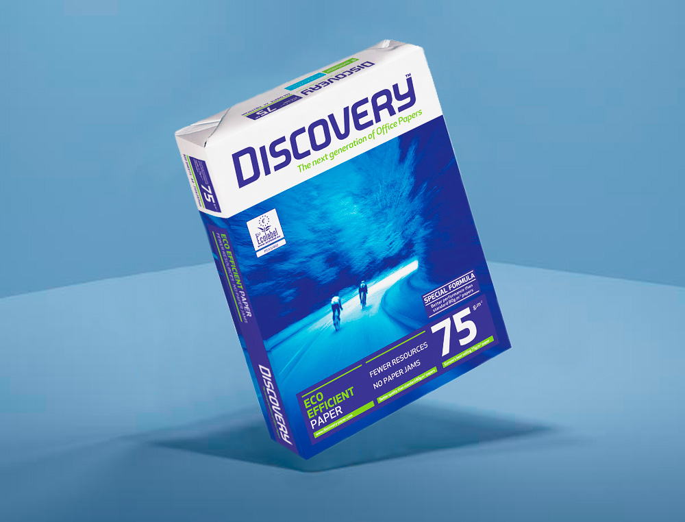 PAPIER DISCOVERY MULTIFONCTION GRAND VOLUME SANS BOURRAGE A3 75G/M2 BLANCHEUR 161 OPACITÉ 92 RIGIDITÉ 100 500 FEUILLES