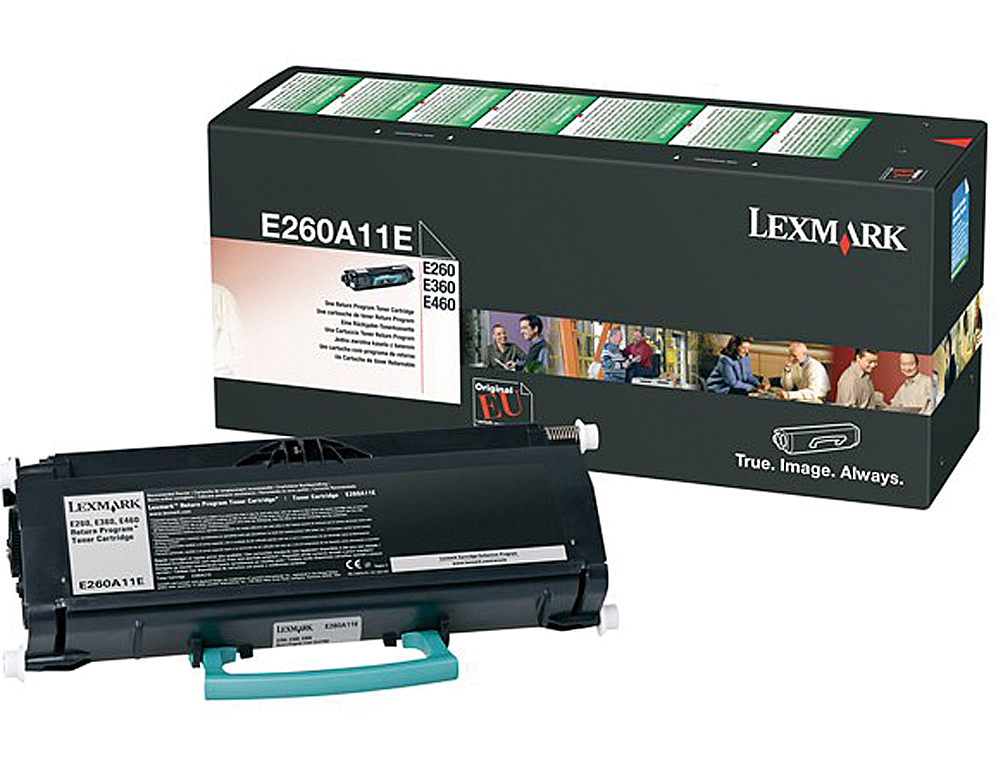 TONER LASER LEXMARK E260A11E POUR E260/E360/E460 COULEUR NOIR 3500P