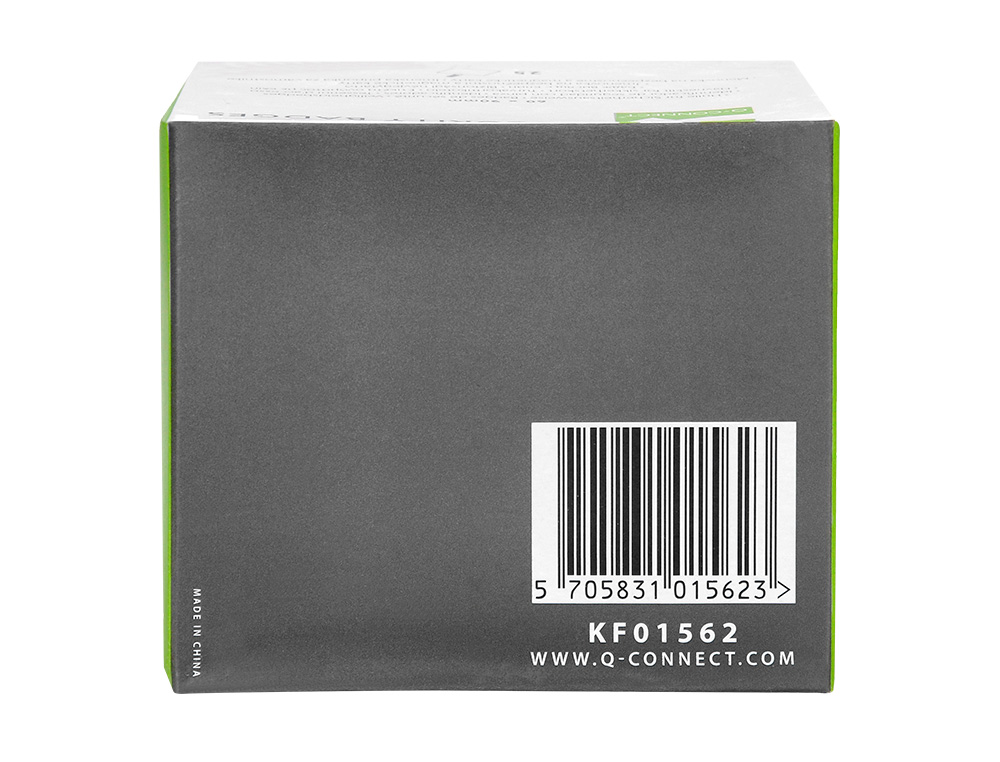 BADGE Q-CONNECT PVC CLIP BRISTOL BLANC IDÉAL CONFÉRENCES RÉUNIONS RÉCEPTIONS 90X60MM
