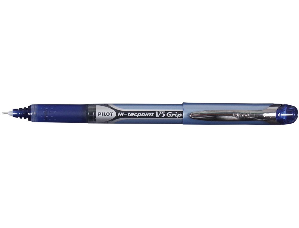 STYLO PILOT V5 GRIP ÉCRITURE FINE 0.3MM CLIP MÉTAL GRIP PRÉHENSION NIVEAU ENCRE LIQUIDE VISIBLE 1600M ÉCRITURE BLEU
