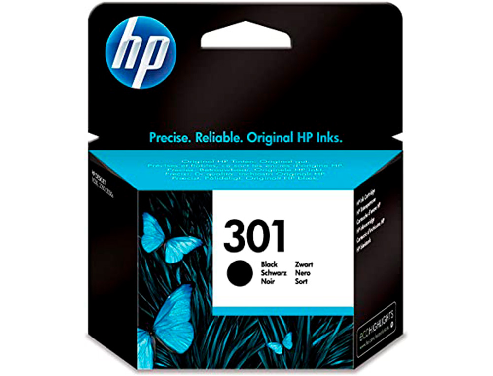 CARTOUCHE HP 301 JET D'ENCRE CH561EE COULEUR NOIR 190P
