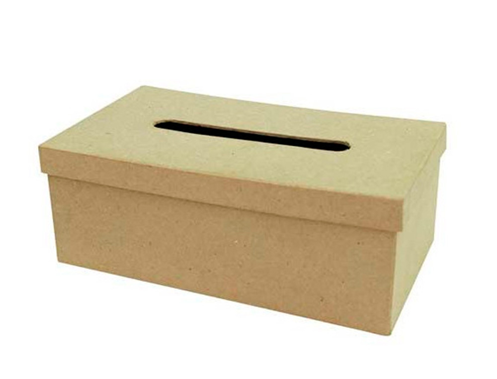 BOÎTE À MOUCHOIRS DÉCOPATCH EN CARTON RECTANGULAIRE À DÉCORER 9X25X14CM
