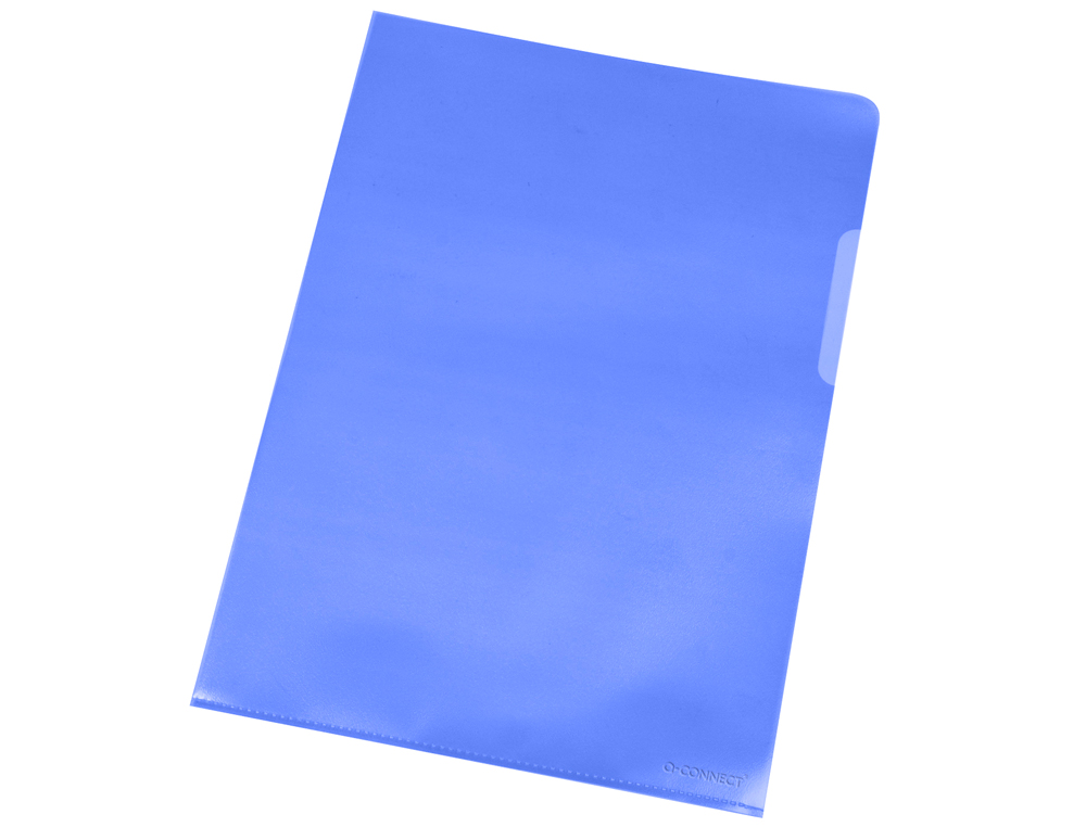 POCHETTE COIN Q-CONNECT POLYPROPYLÈNE ECO 12/100E COLORIS BLEU SACHET 10 UNITÉS