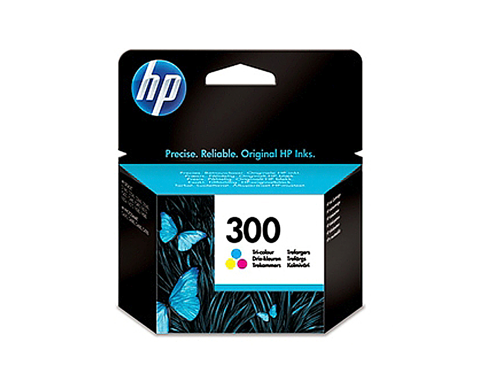 CARTOUCHE HP 300 JET D'ENCRE CC643EE 3 COULEURS CYAN/MAGENTA/JAUNE 165P