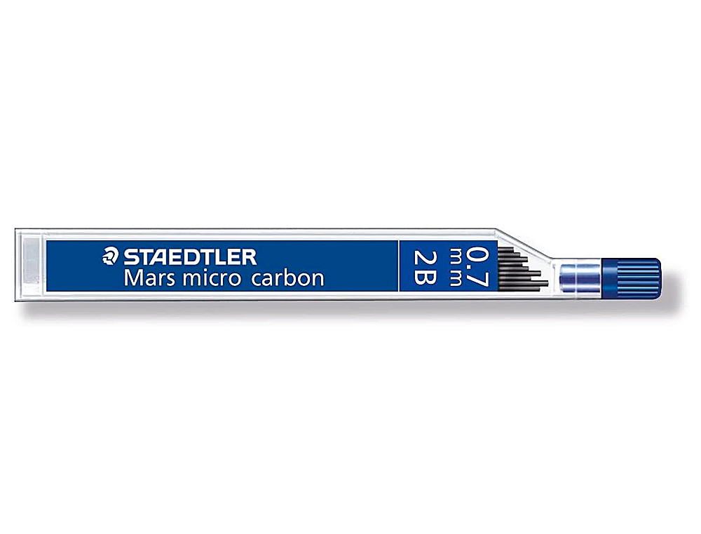 MINE STAEDTLER MARS 0.7MM 2B MICRO CARBON 250 RÉSISTANTE PAPIER CARTON ÉTUI 12 UNITÉS