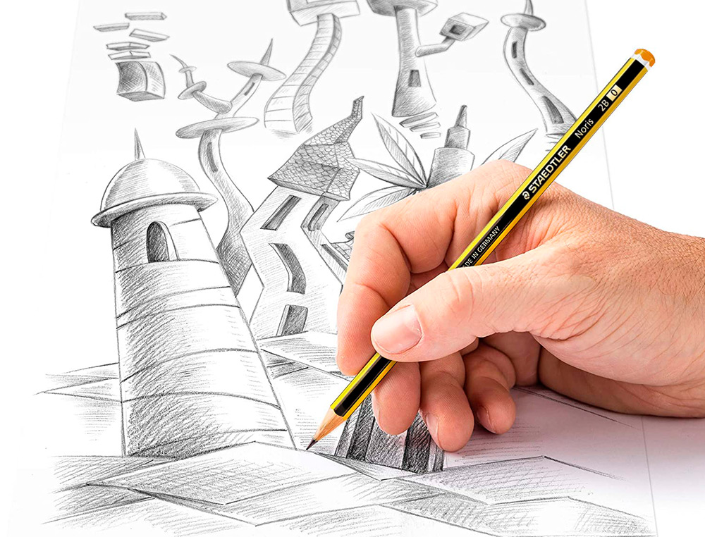 CRAYON GRAPHITE STAEDTLER NORIS 120 2B HEXAGONAL MINE 2MM TRS RSISTANTE