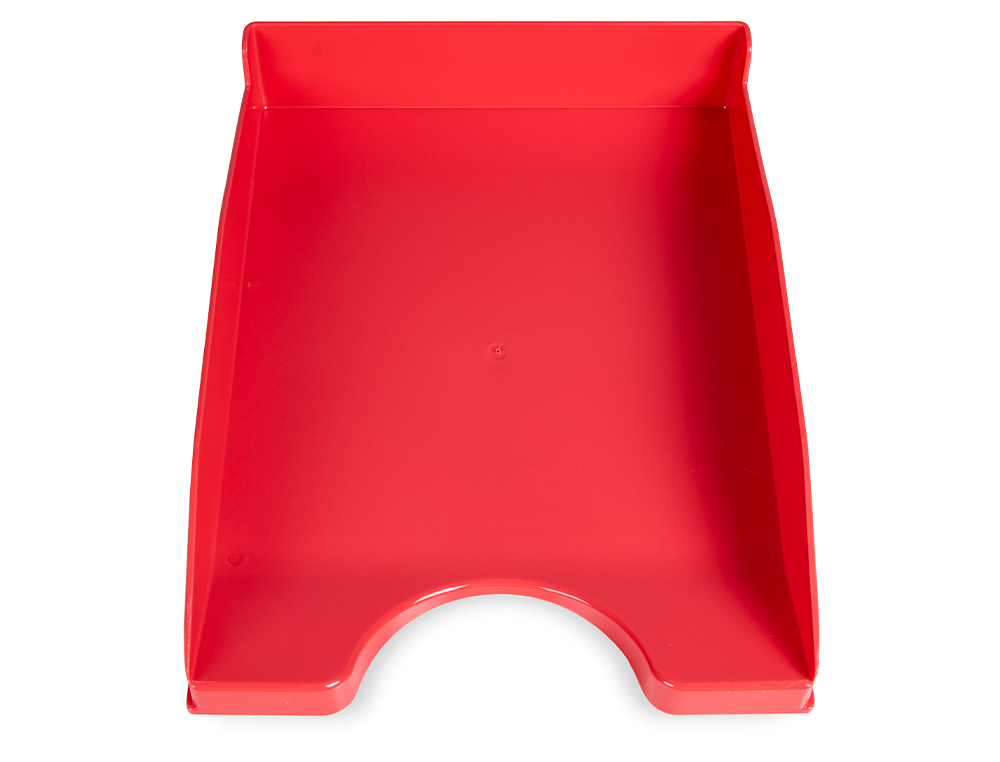 CORBEILLE  COURRIER Q-CONNECTPOLYPROPYLNE DOCUMENTS A4+ 240X320MM EMPILABLE 350X255X65MM COLORIS ROUGE OPAQUE