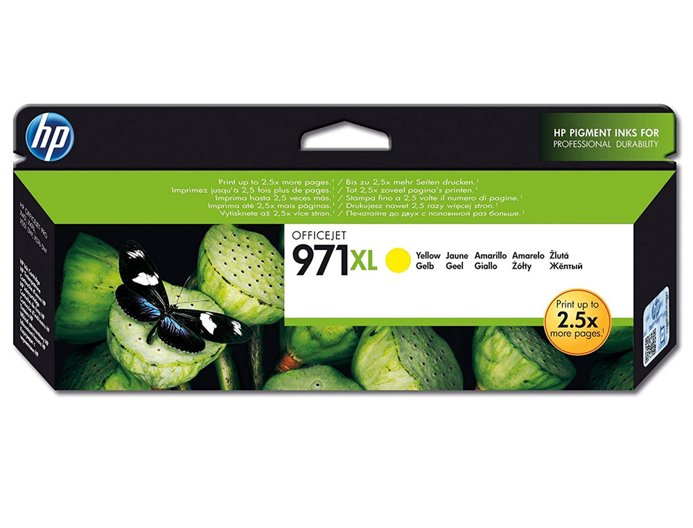 CARTOUCHE HP 971XL JET D'ENCRE CN628AE COULEUR JAUNE HAUTE CAPACIT 6600P