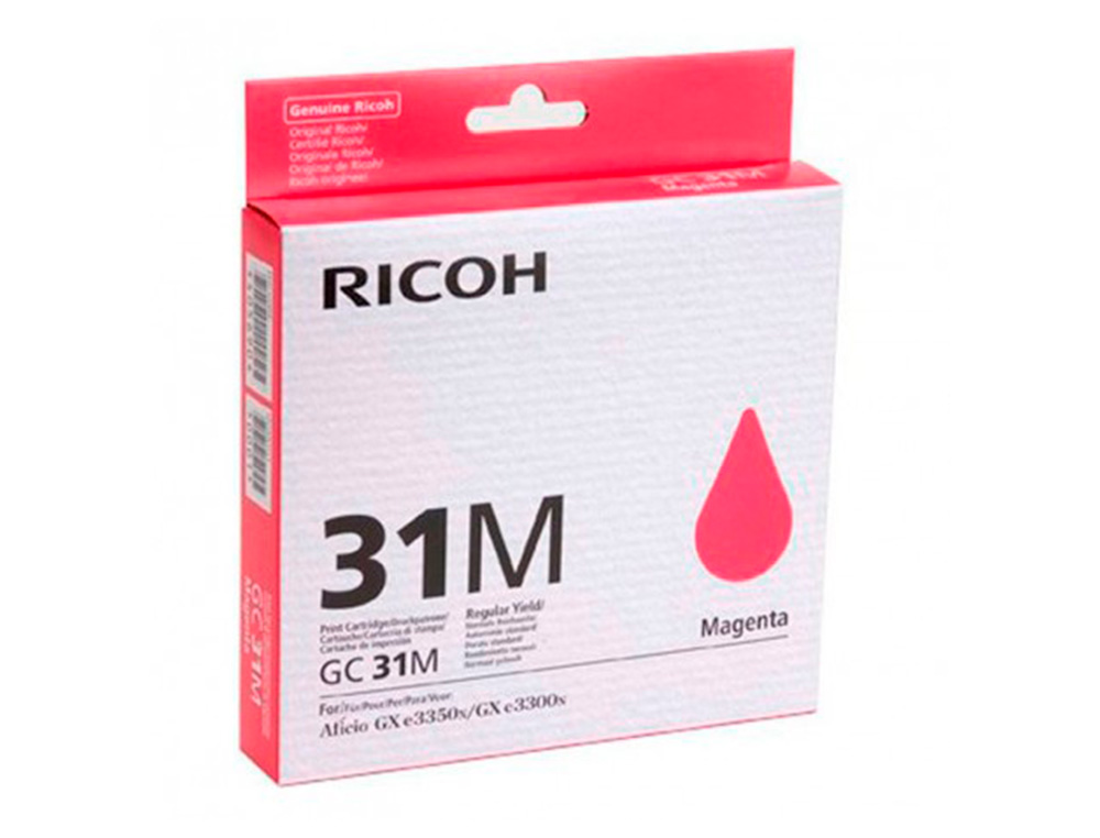 CARTOUCHE RICOH GC-31M GEL ENCRE 405690 COULEUR MAGENTA 1560P