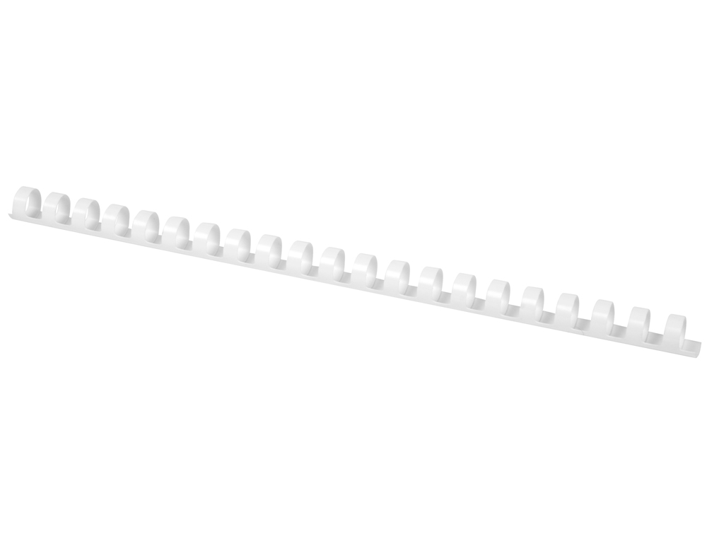 ANNEAU PLASTIQUE  RELIER Q-CONNECT CAPACIT 100F 14MM DIAMTRE COLORIS BLANC BOTE 100 UNITS