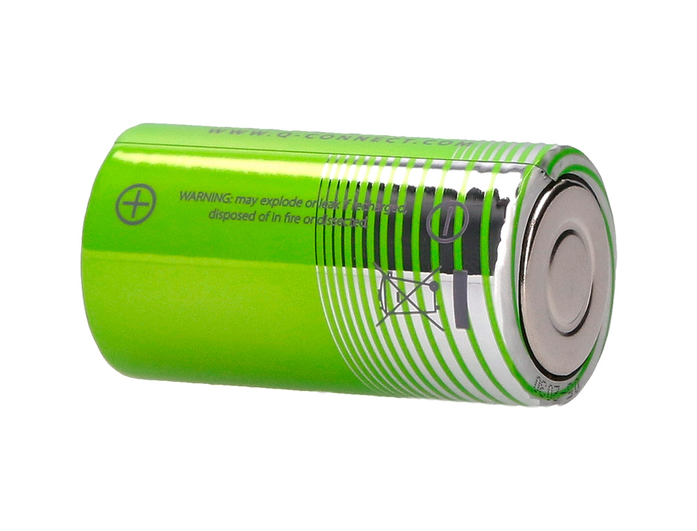 PILE Q-CONNECT CONOMIQUE CAPACIT 1.5V I.C.E. LR14 TAILLE C BLISTER 2 UNITS