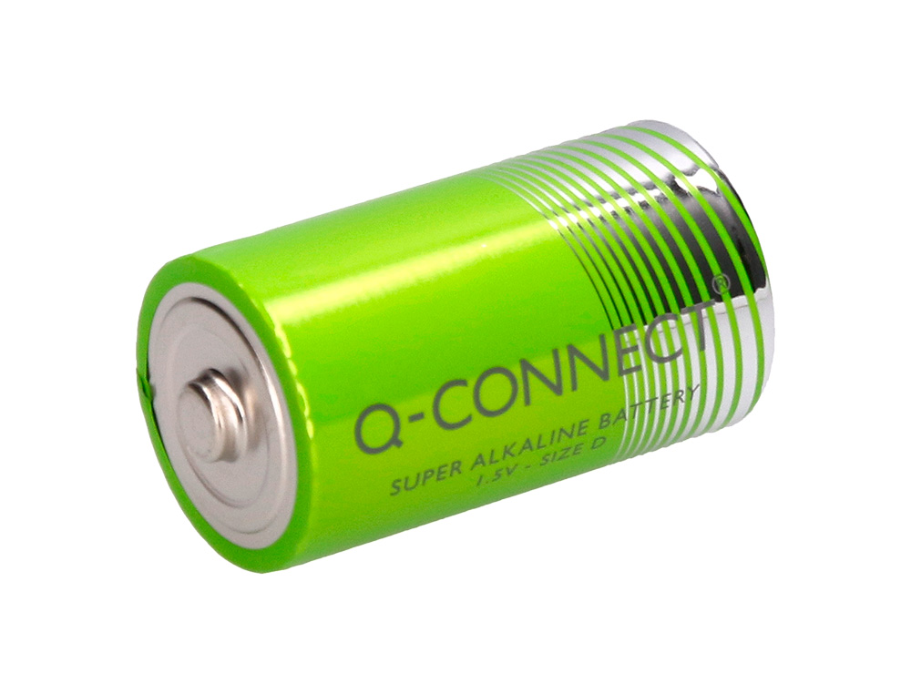 PILE Q-CONNECT ÉCONOMIQUE CAPACITÉ 1.5V I.C.E. LR20 TAILLE D BLISTER 2 UNITÉS
