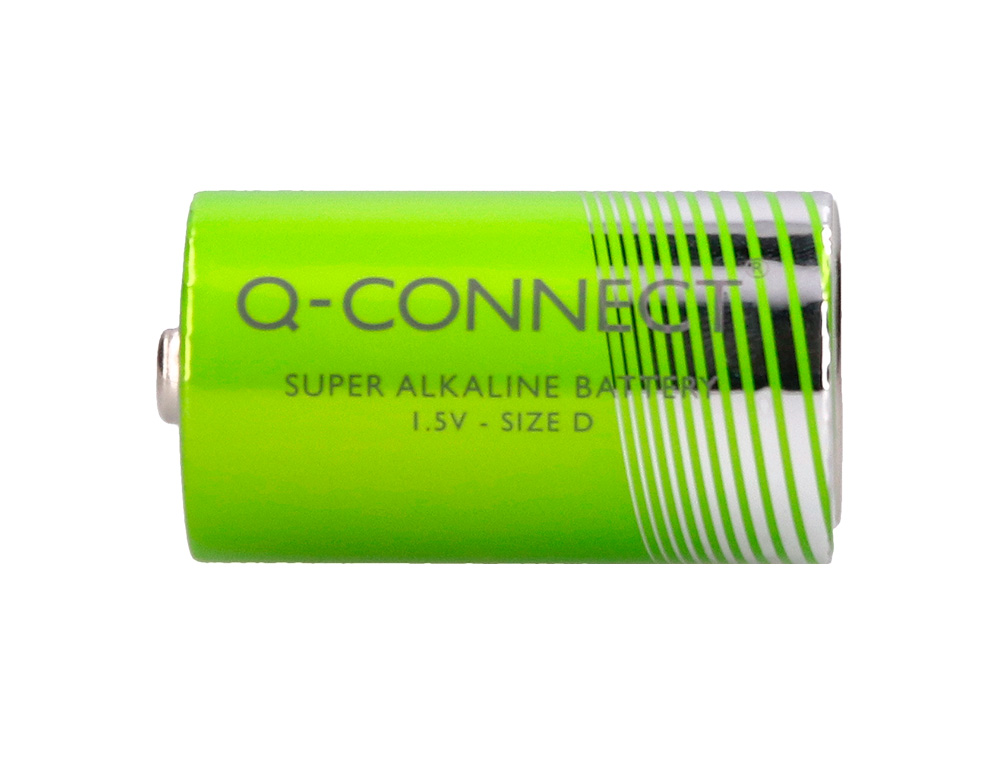 PILE Q-CONNECT ÉCONOMIQUE CAPACITÉ 1.5V I.C.E. LR20 TAILLE D BLISTER 2 UNITÉS