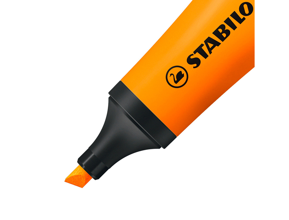SURLIGNEUR STABILO NÉON FLUORESCENCE INTENSE SÈCHE APRÈS 4H TUBE GLOSS COLORIS ORANGE