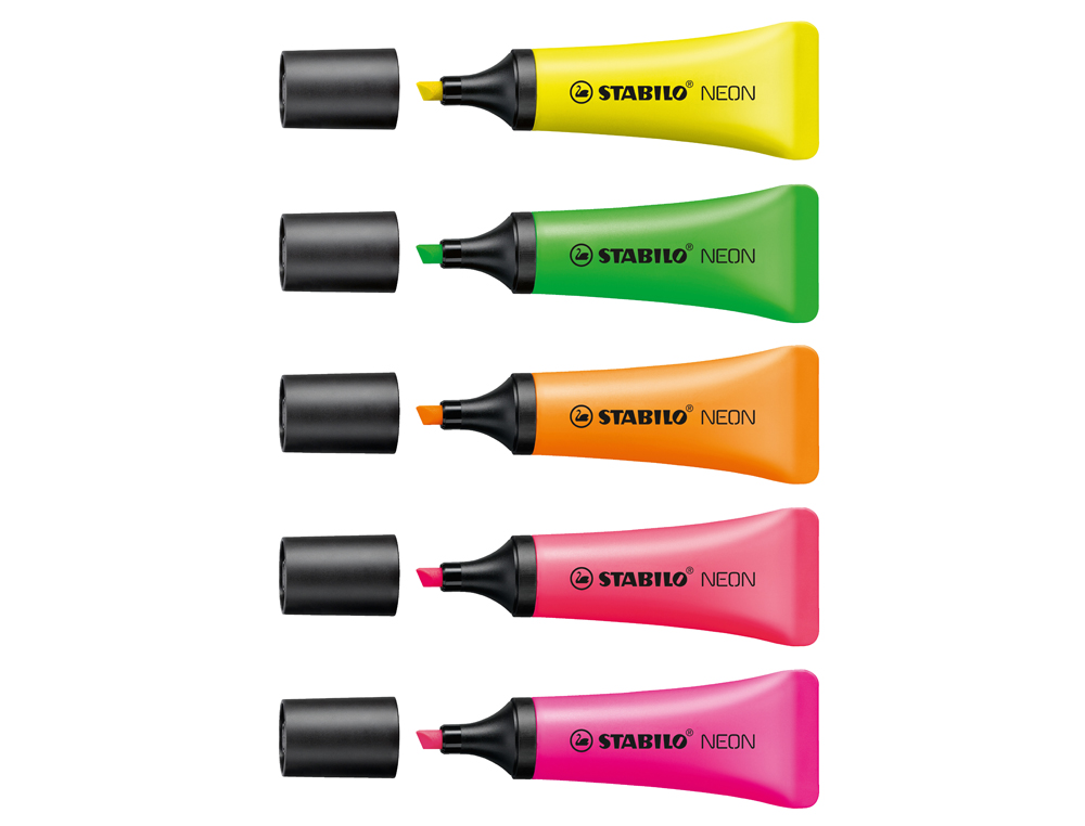 SURLIGNEUR STABILO NÉON FLUORESCENCE INTENSE SÈCHE APRÈS 4H TUBE GLOSS COLORIS ORANGE
