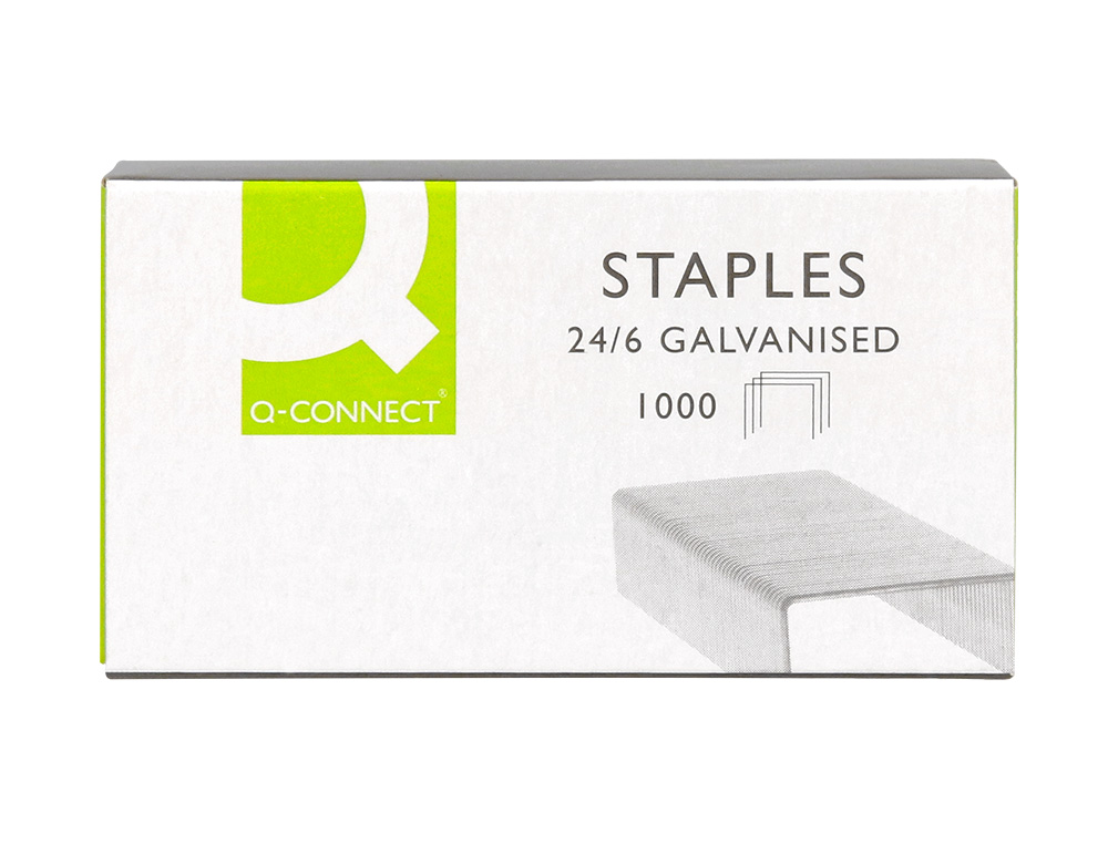 AGRAFE Q-CONNECT MODÈLE 24/6 GALVANISÉE BOÎTE 1000 UNITÉS