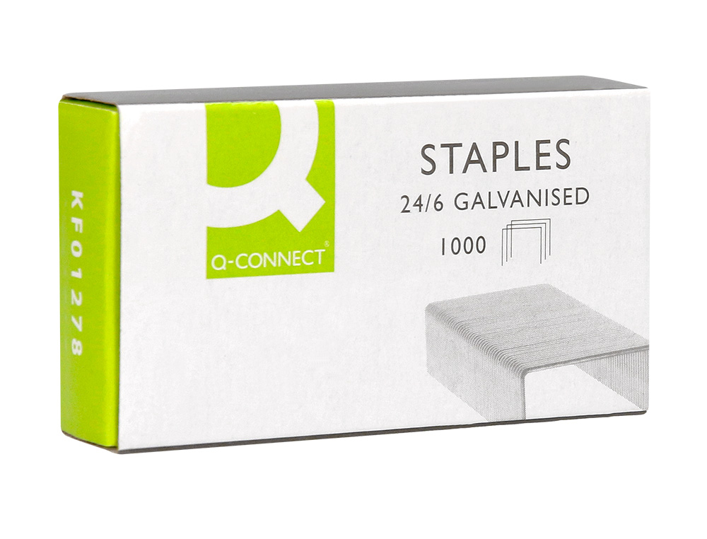 AGRAFE Q-CONNECT MODÈLE 24/6 GALVANISÉE BOÎTE 1000 UNITÉS