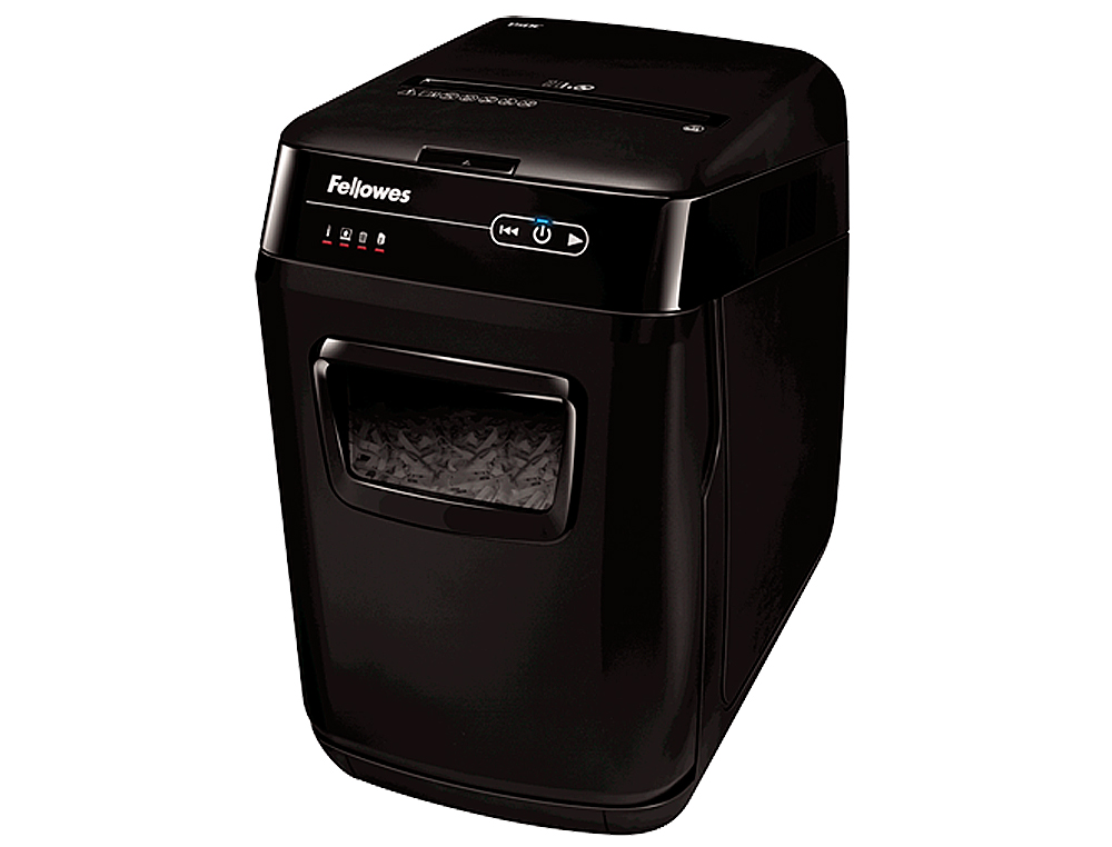 DESTRUCTEUR FELLOWES AUTOMAX 150C COUPE CROISE 4X51MM A4 CONFIDENTIEL DTRUIT TROMBONES AGRAFES 32L 344X516X540MM 14KG
