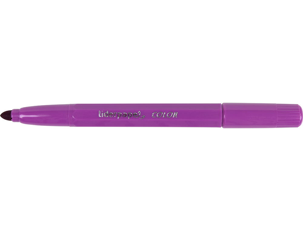 FEUTRE COLORIAGE LIDERPAPEL JUMBO LONGUEUR ÉCRITURE 800M POINTE NYLON 5MM DIAMÈTRE BOÎTE CARTON 24 UNITÉS