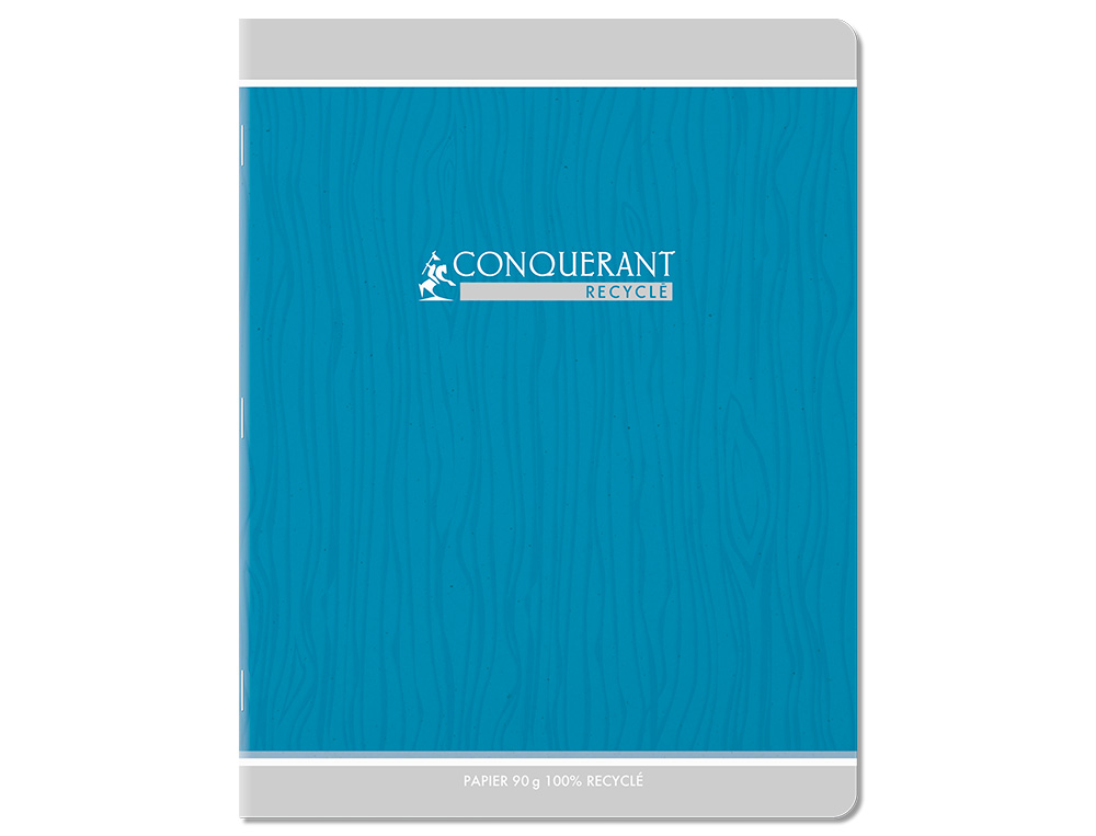 CAHIER CONQUERANT CLASSIQUE AGRAFE 170X220 96 PAGES 90G   SEYES RECYCLE