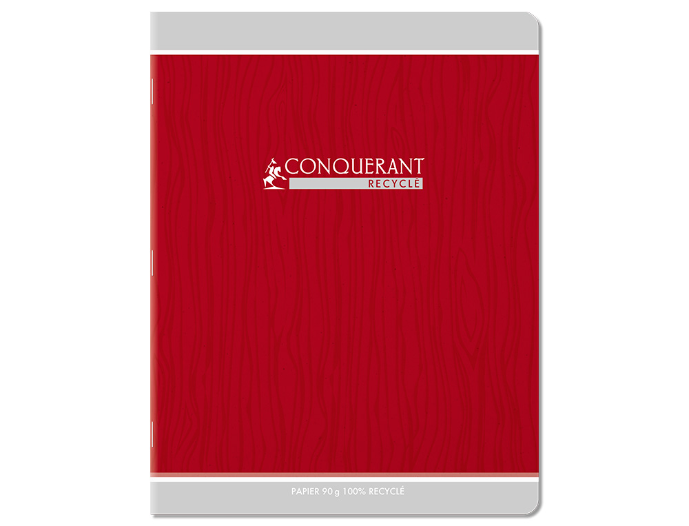 CAHIER CONQUERANT CLASSIQUE AGRAFE 170X220 96 PAGES 90G   SEYES RECYCLE