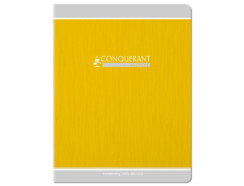 CAHIER CONQUERANT CLASSIQUE AGRAFE 170X220 96 PAGES 90G   SEYES RECYCLE