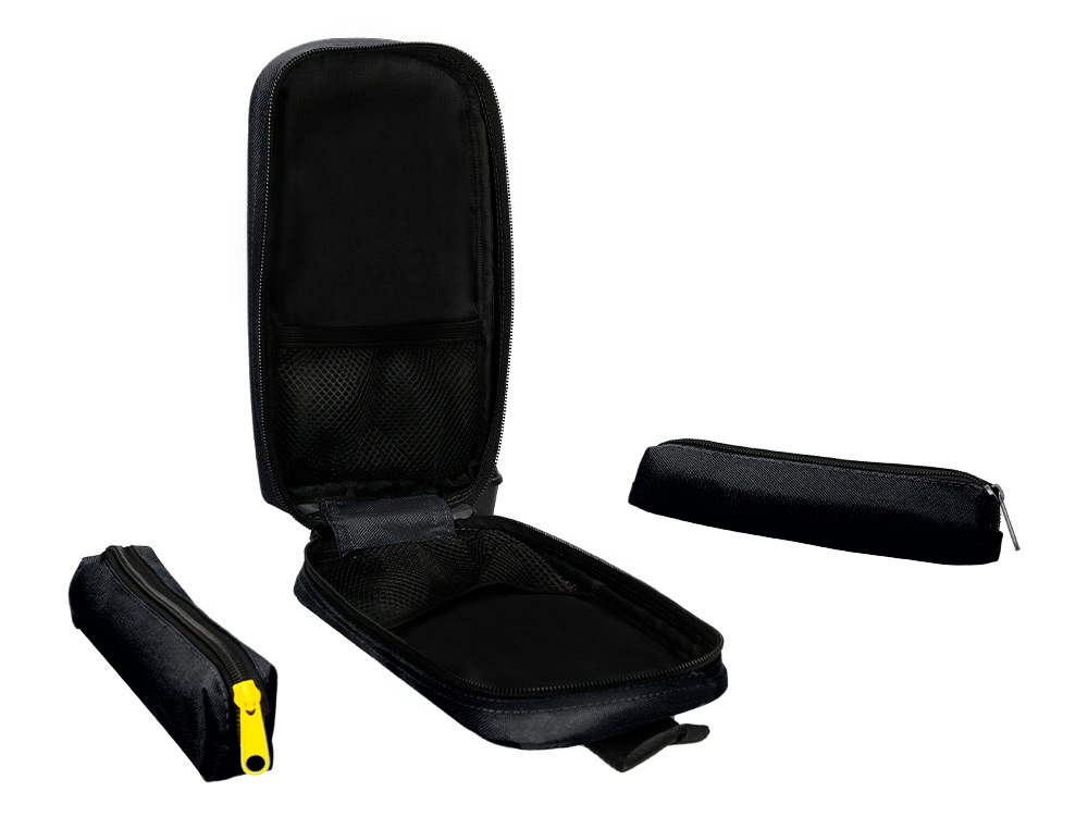 TROUSSE OVALE ANTARTIK AVEC 4 COMPARTIMENTS 230 X 50 X 120 MM NOIR