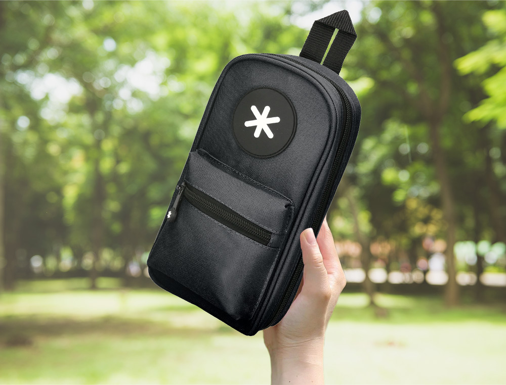 TROUSSE OVALE ANTARTIK AVEC 4 COMPARTIMENTS 230 X 50 X 120 MM NOIR